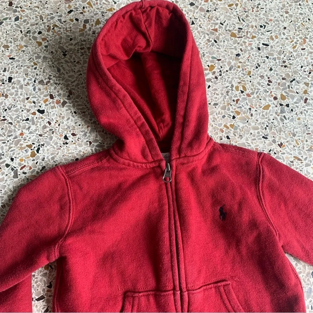 Ralph Lauren Polo Toddler Red Kids‎ Hoodie Size 24 Months